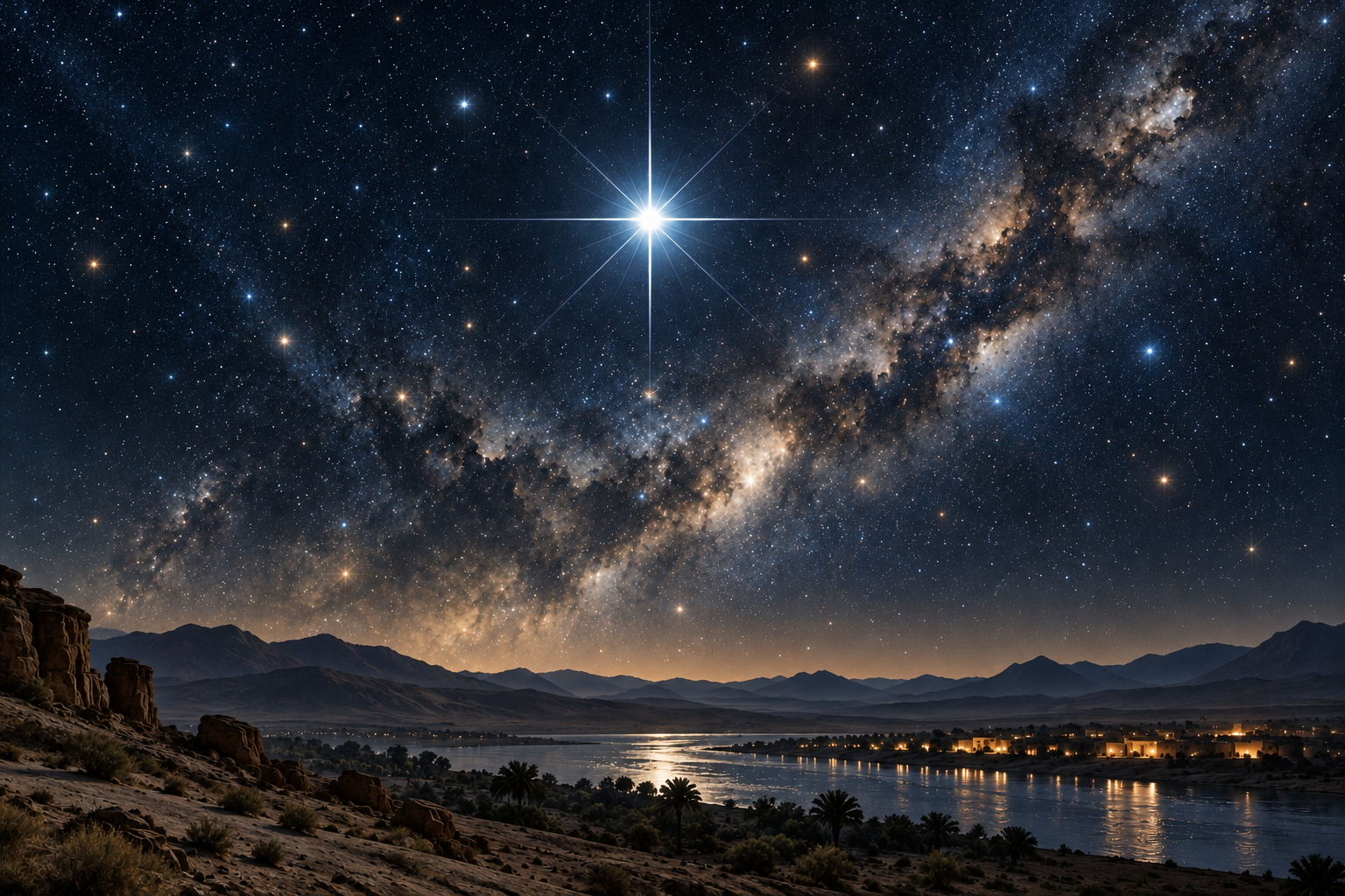 AI-created astronomical and symbolic artwork inspired by the Surah’s opening.