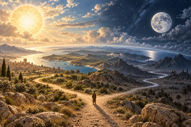From the sun to the soul · AI illustration